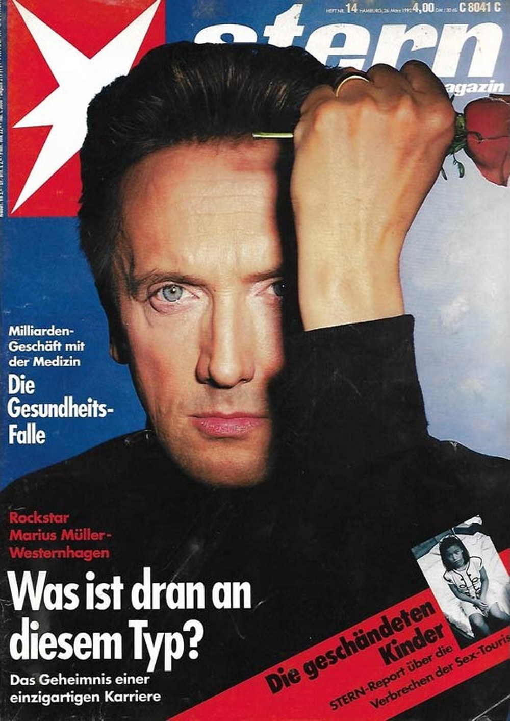 Stern Magazin Deutschland 1992-14 Marius Müller-Westernhagen