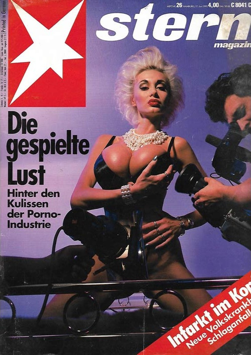 Stern Magazin Deutschland 1992-26 Pornoindustrie Erotik Schlaganfall
