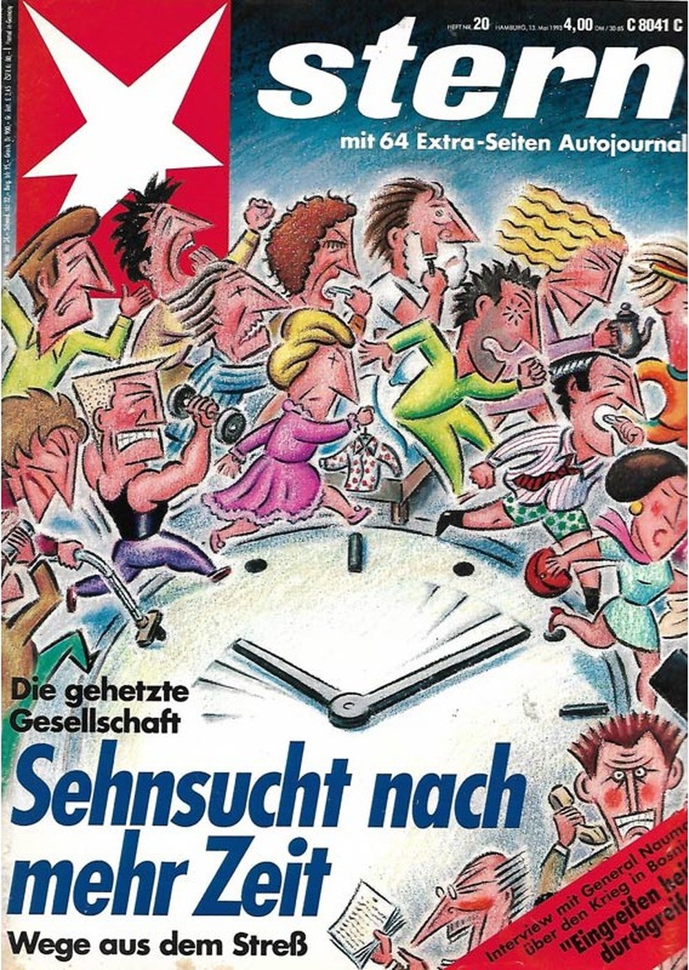 Stern Magazin Deutschland 1993-20 Stress Zeitmangel Gesellschaft