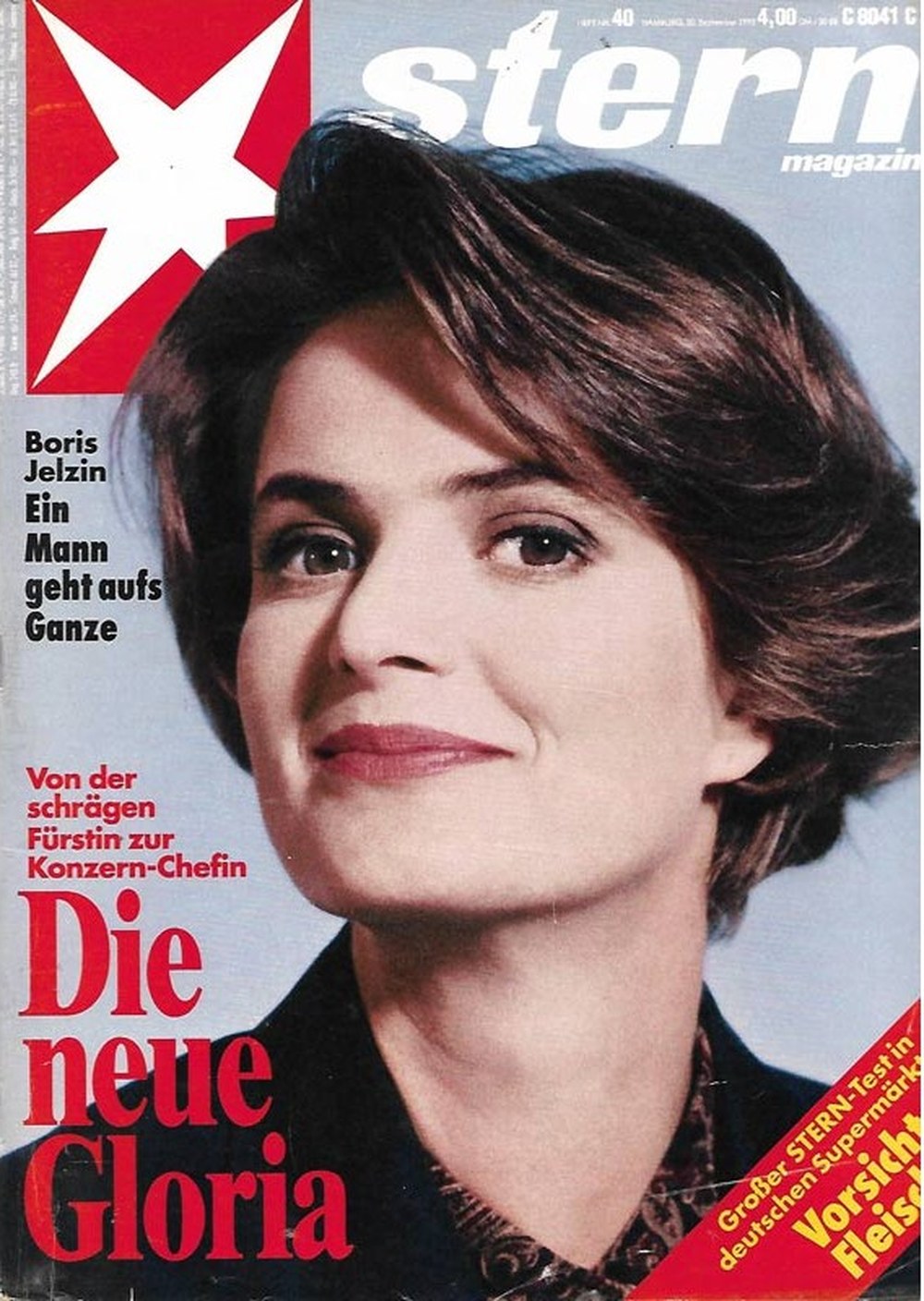 Stern Magazin Deutschland 1993-40 Gloria Von Thurn Und Taxis Boris Yeltsin