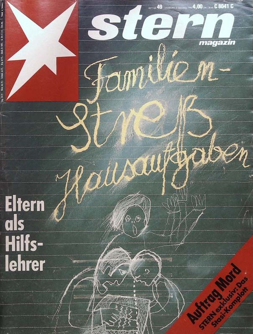 Stern Magazin Deutschland 1993-49 Familienstress Hausaufgaben Eltern Als Hilfslehrer