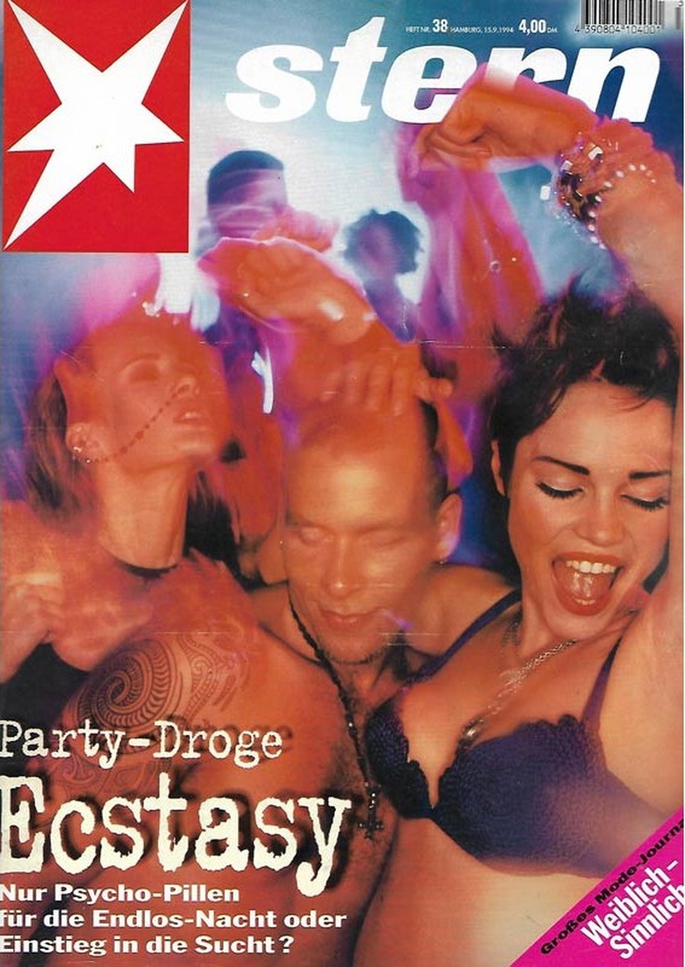 Stern Magazin Deutschland 1994-38 Ecstasy Partydroge Psycho-Pillen