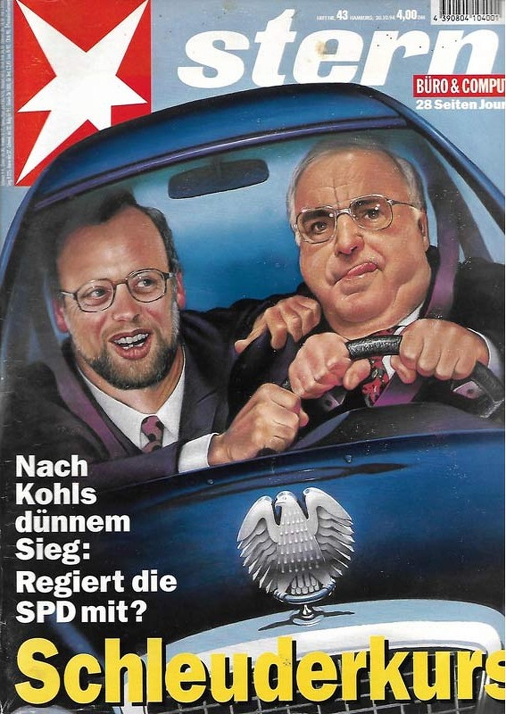 Stern Magazin Deutschland 1994-43 Helmut Kohl Rudolf Scharping SPD CDU