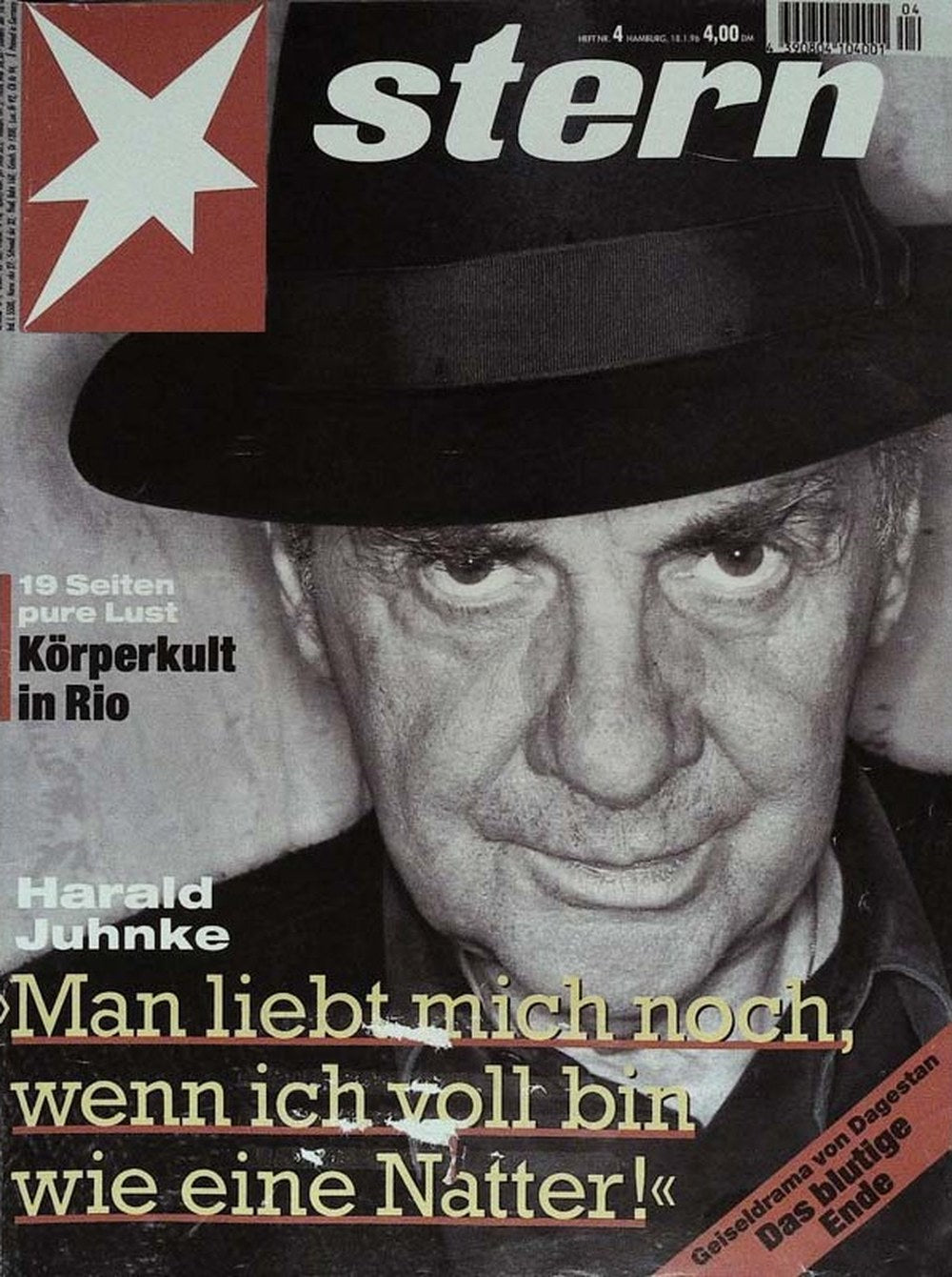 Stern Magazin Deutschland 1996-04 Harald Juhnke