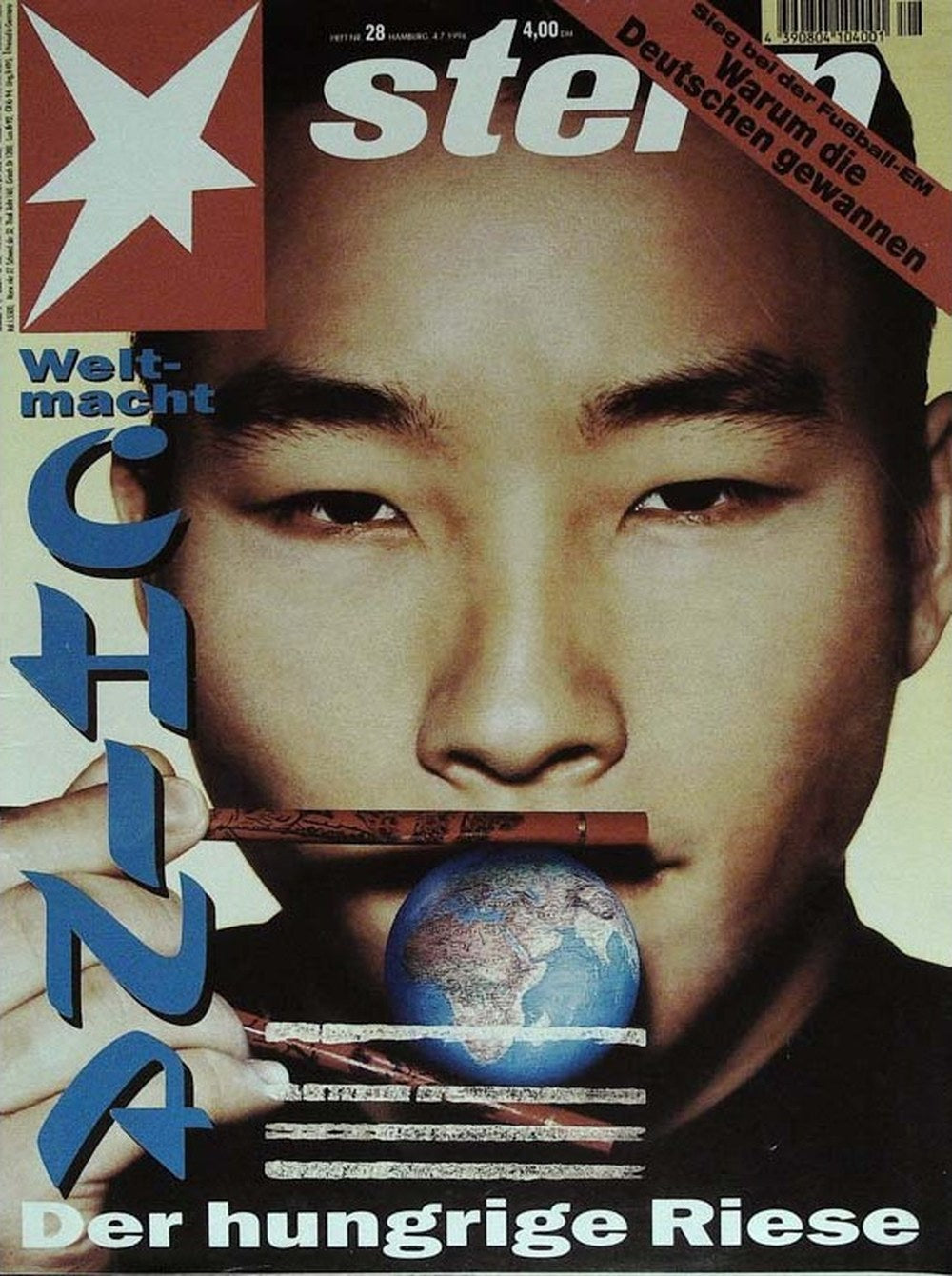 Stern Magazin Deutschland 1996-28 Weltmacht China Fußball-EM Deutschland Fußball