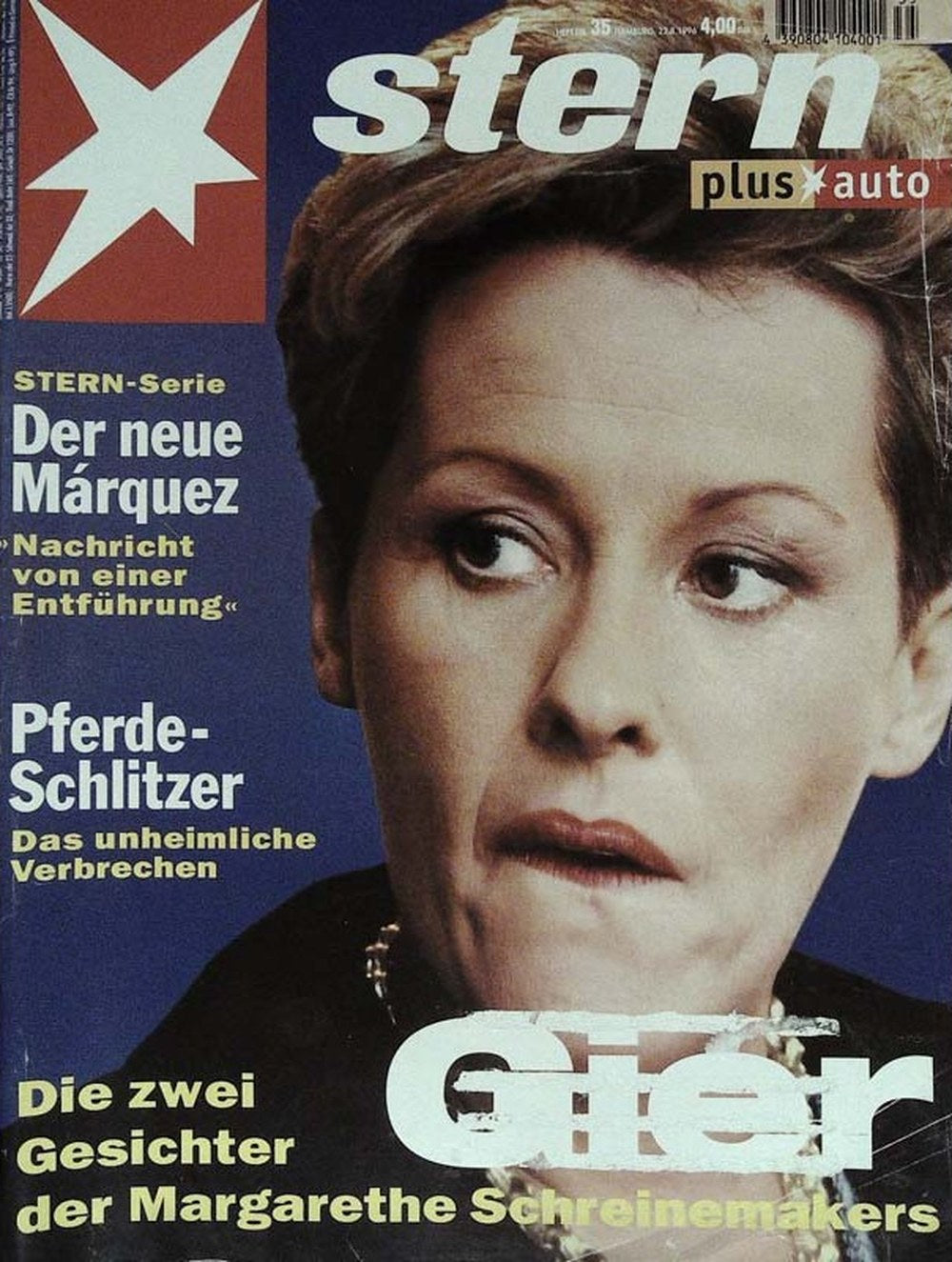 Stern Magazin Deutschland 1996-35 Margarethe Schreinemakers Gabriel García Márquez