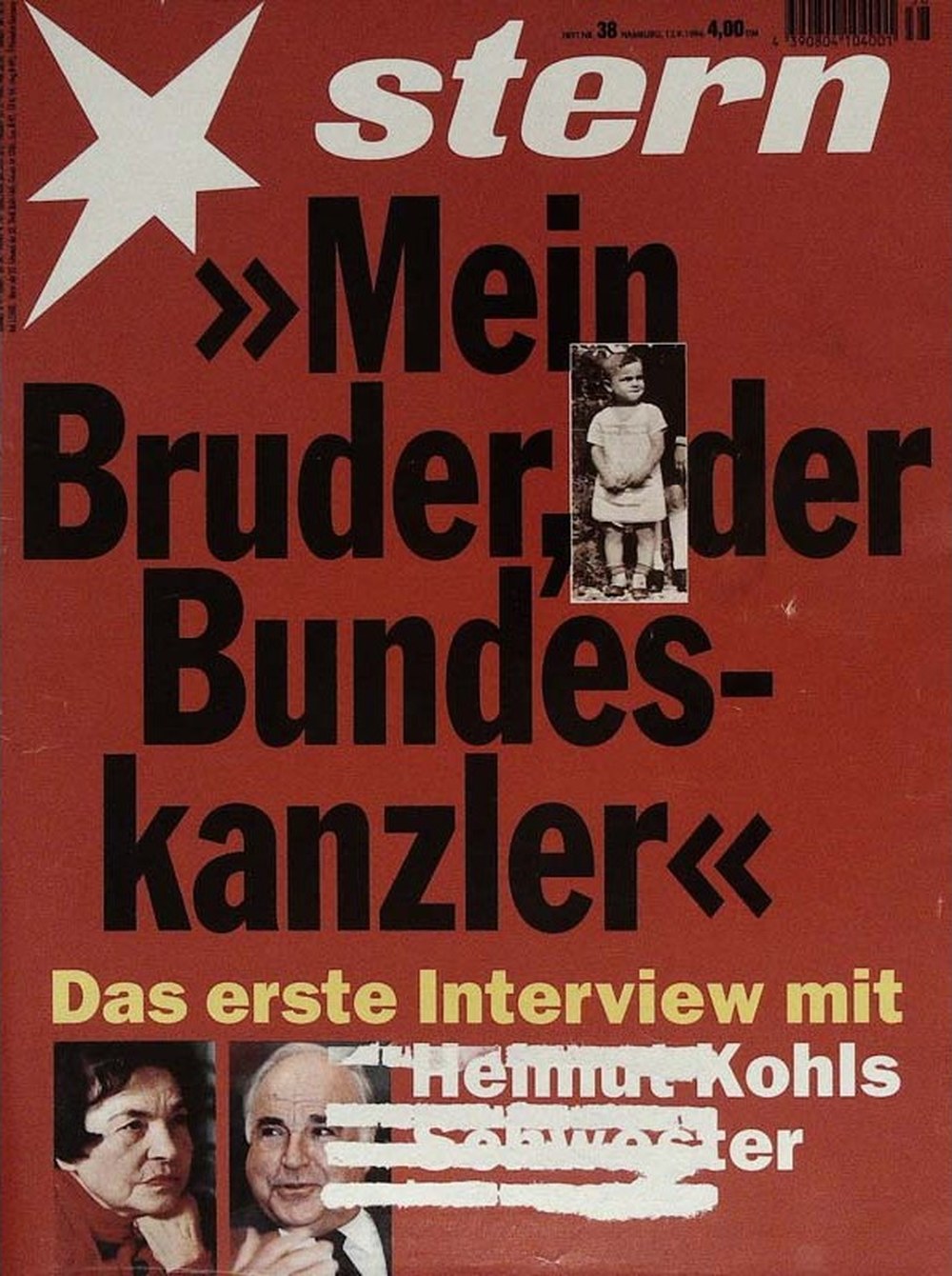 Stern Magazin Deutschland 1996-38 Helmut Kohl