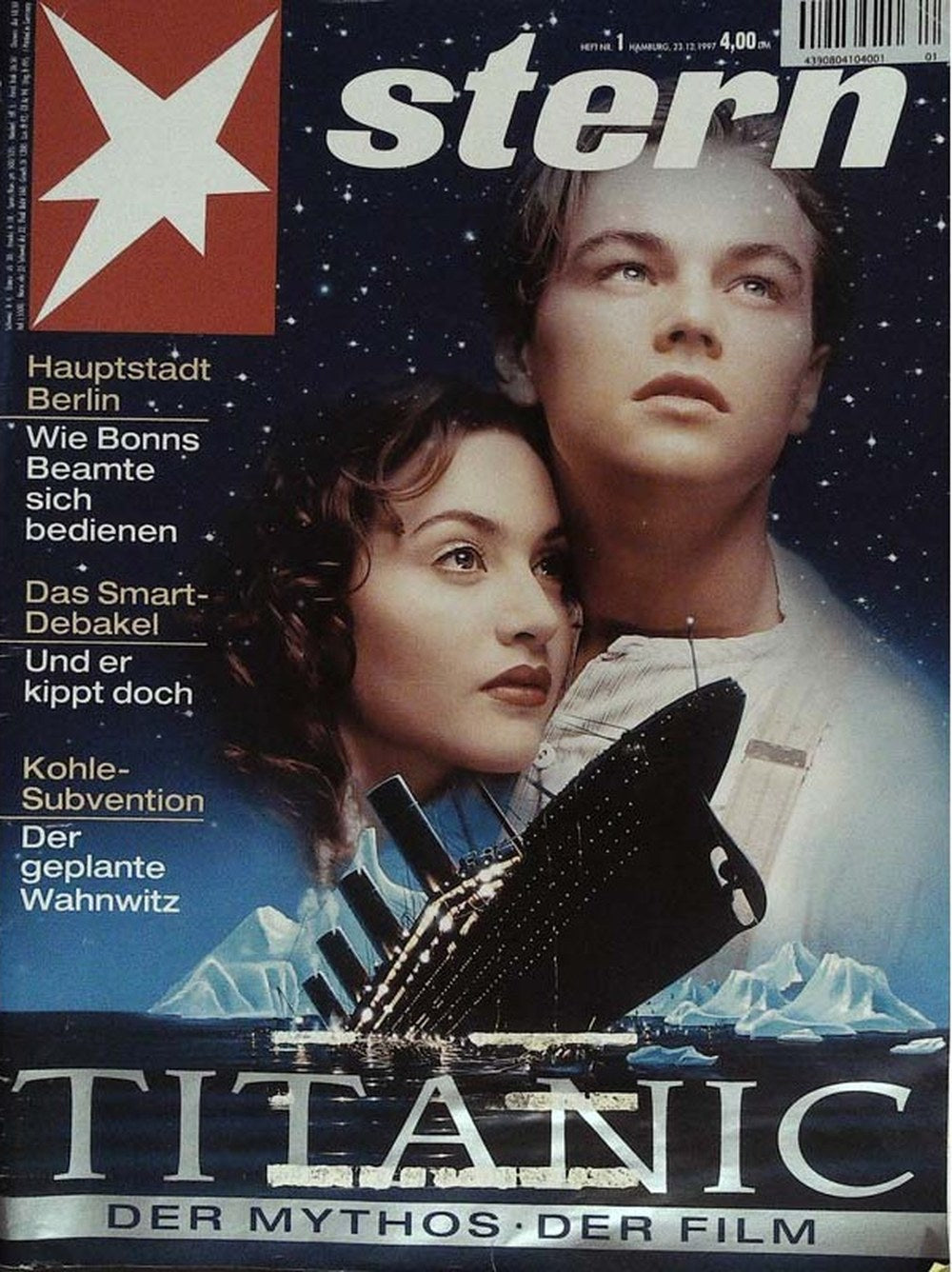 Stern Magazin Deutschland 1997-01 Leonardo DiCaprio Kate Winslet