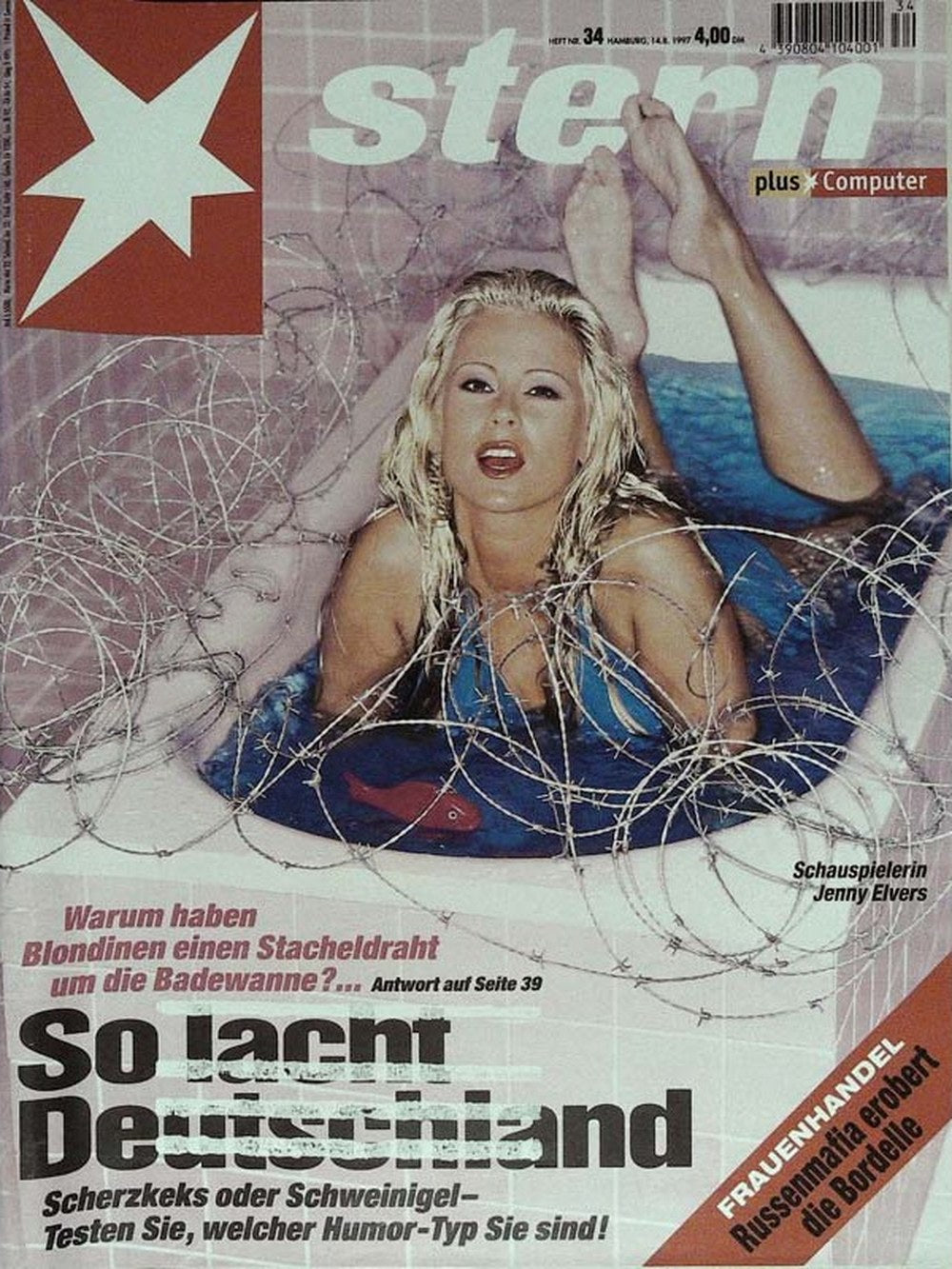 Stern Magazin Deutschland 1997-34 Jenny Elvers