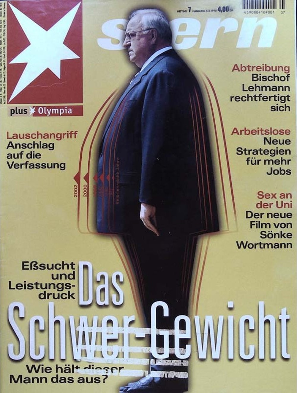 Stern Magazin Deutschland 1998-07 Helmut Kohl