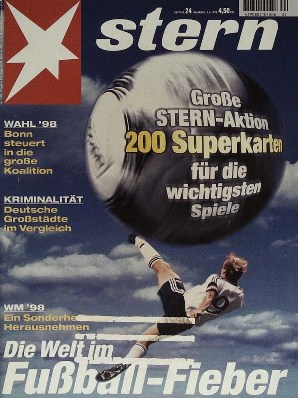 Stern Magazin Deutschland 1998-24 Jürgen Klinsmann