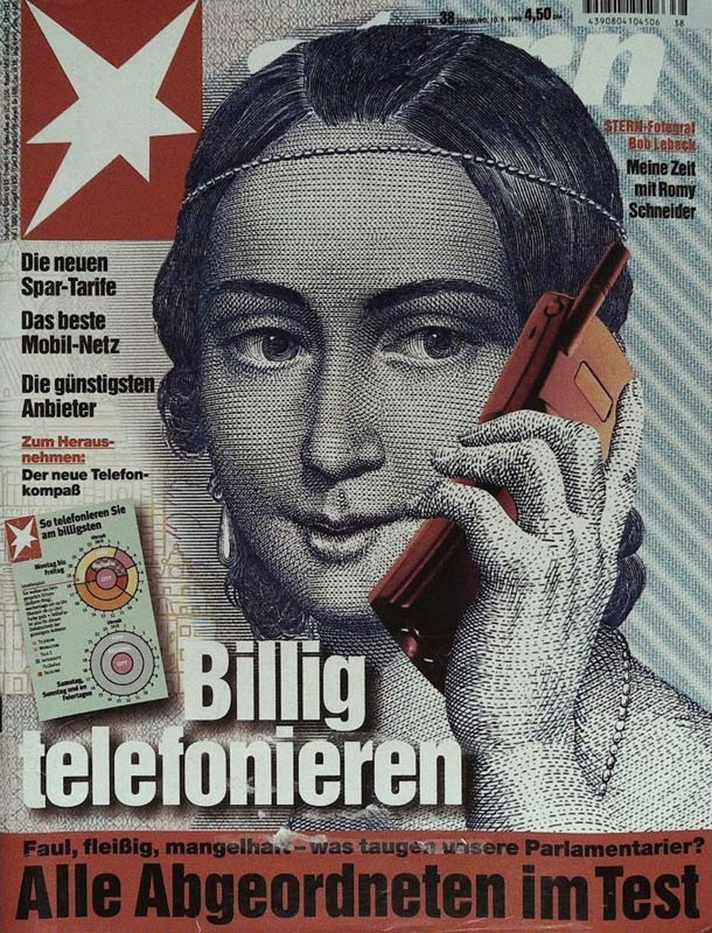 Stern Magazin Deutschland 1998-38 Romy Schneider Bob Lebeck