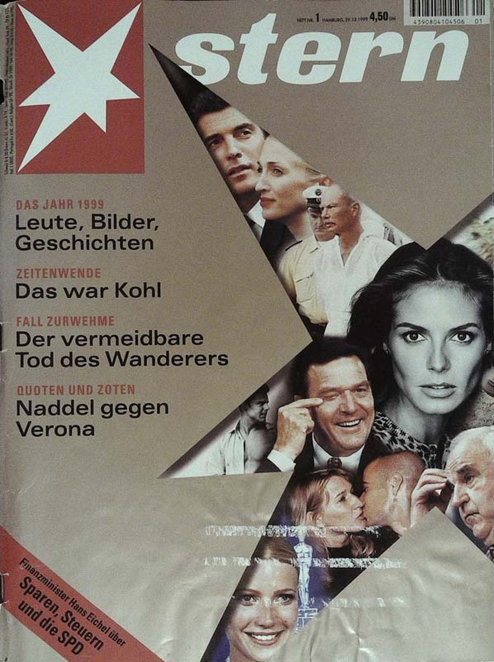 Stern Magazin Deutschland 1999-01 Helmut Kohl Hans Eichel Verona Feldbusch Naddel