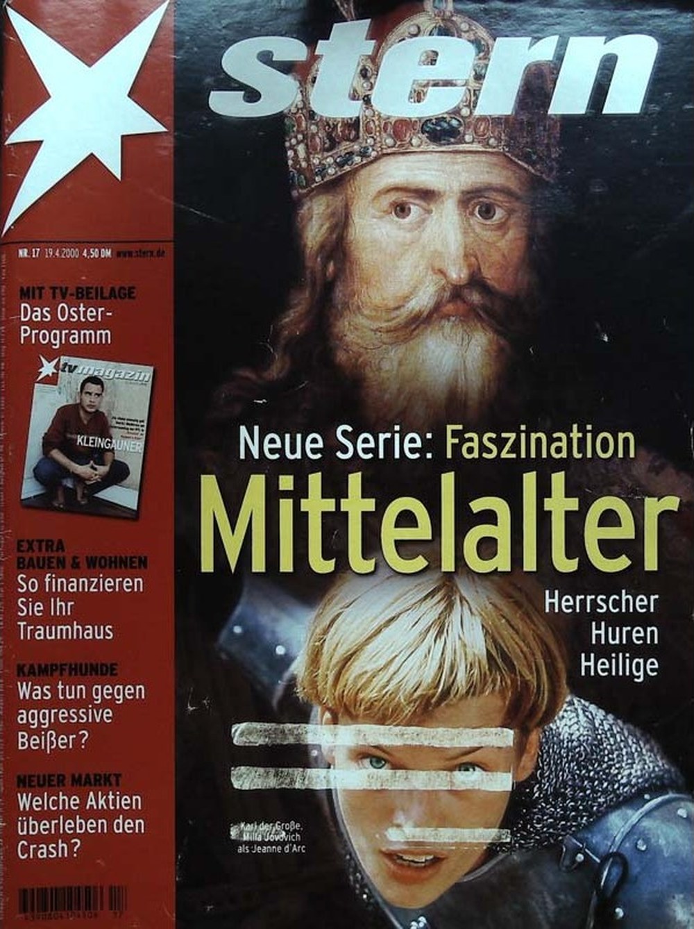 Stern Magazin Deutschland 2000-17 Charlemagne Milla Jovovich