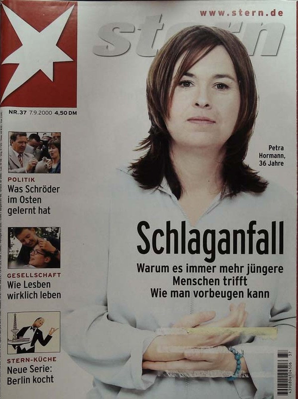 Stern Magazin Deutschland 2000-37 Petra Hormann Gerhard Schröder