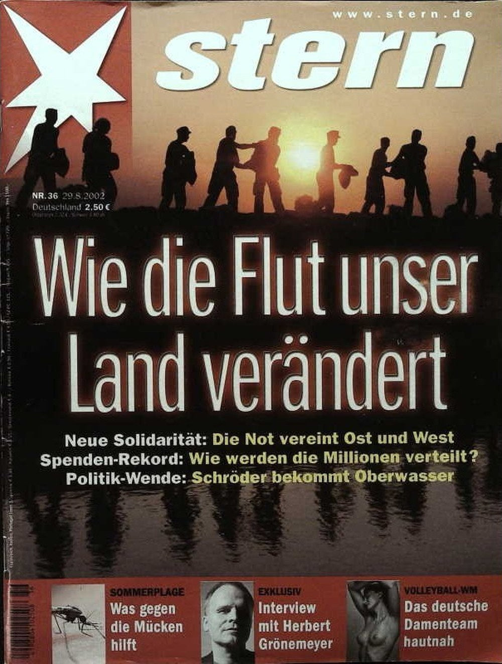 Stern Magazin Deutschland 2002-36 Gerhard Schröder Herbert Grönemeyer