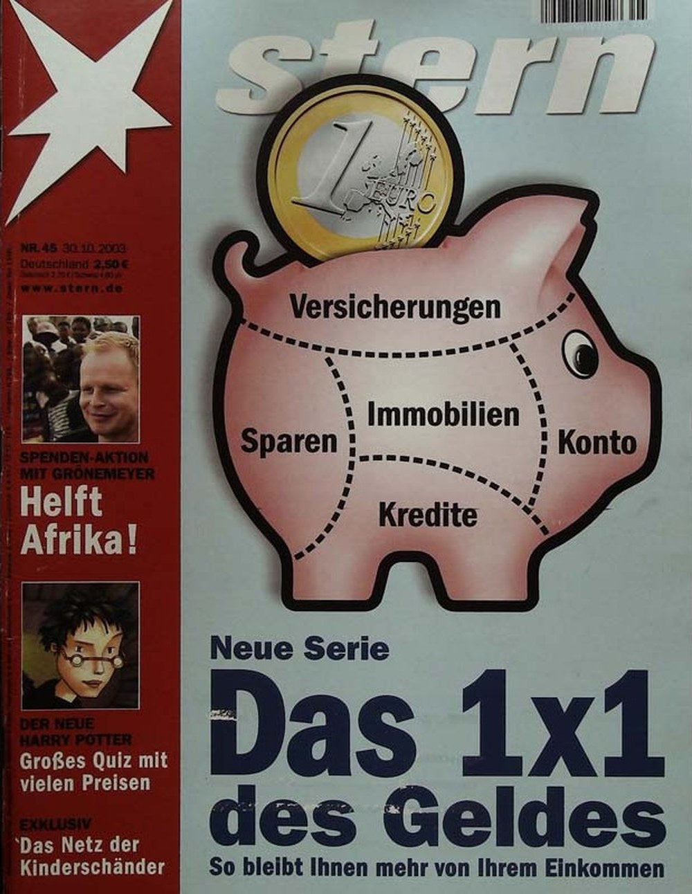 Stern Magazin Deutschland 2003-45 Herbert Grönemeyer Harry Potter