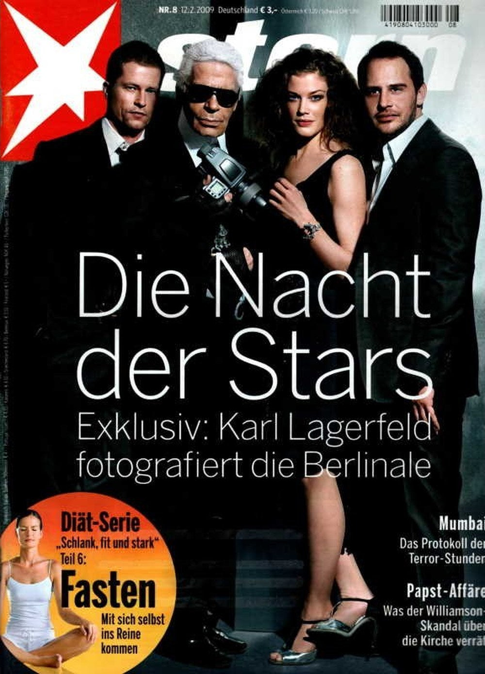 Stern Magazin Deutschland 2009-08 Karl Lagerfeld Liv Tyler Til Schweiger Moritz Bleibtreu