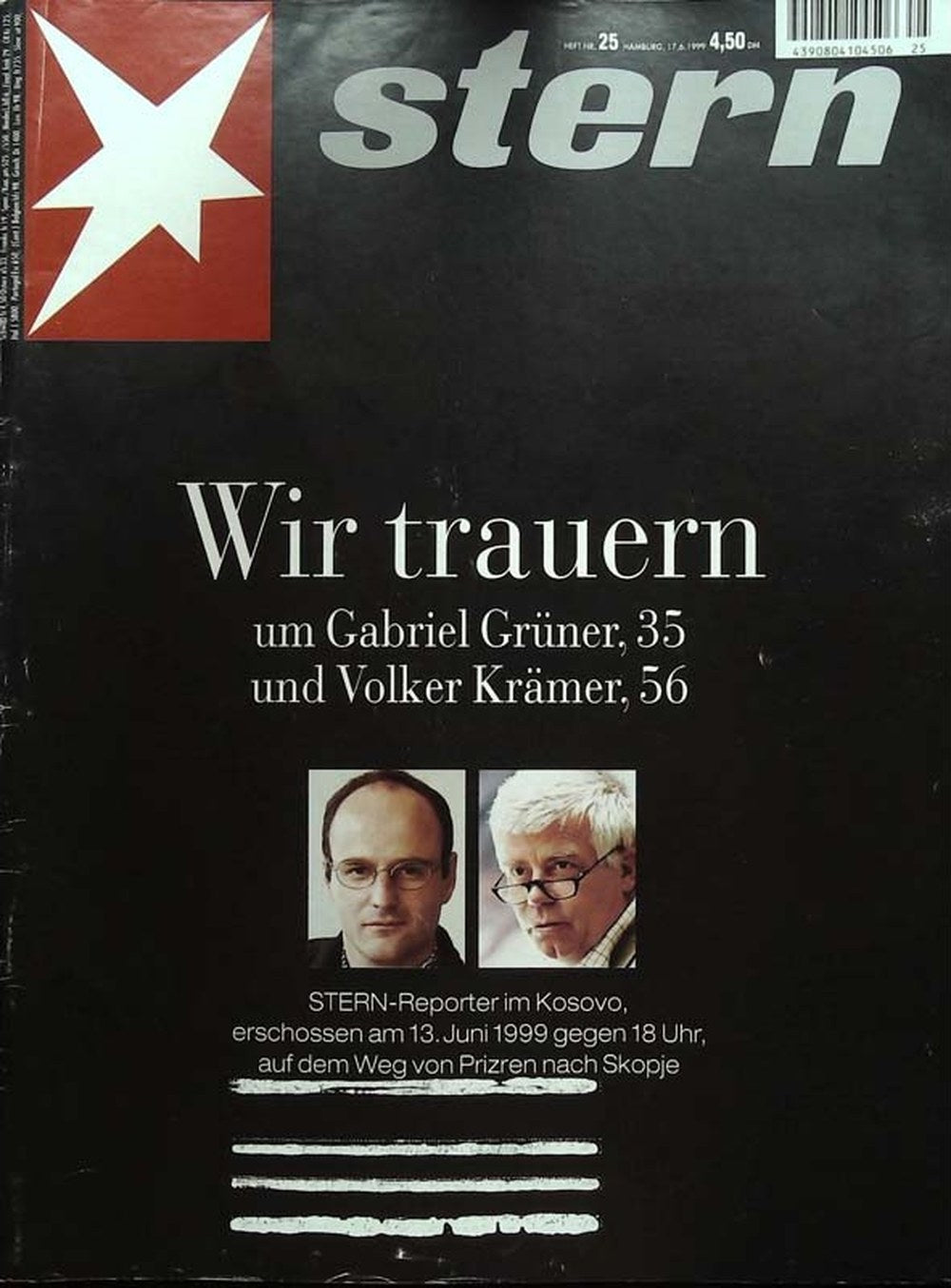 Stern Ausgabe Magazin Deutschland 1999-25 Gabriel Grüner Volker Krämer