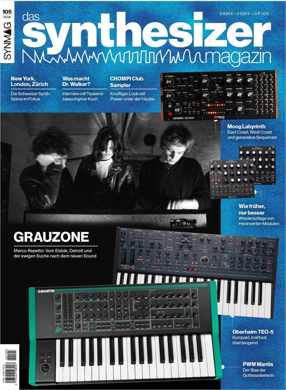 Synthesizer Magazin Deutschland 2024-10 Marco Repetto Ingmar Koch Grauzone