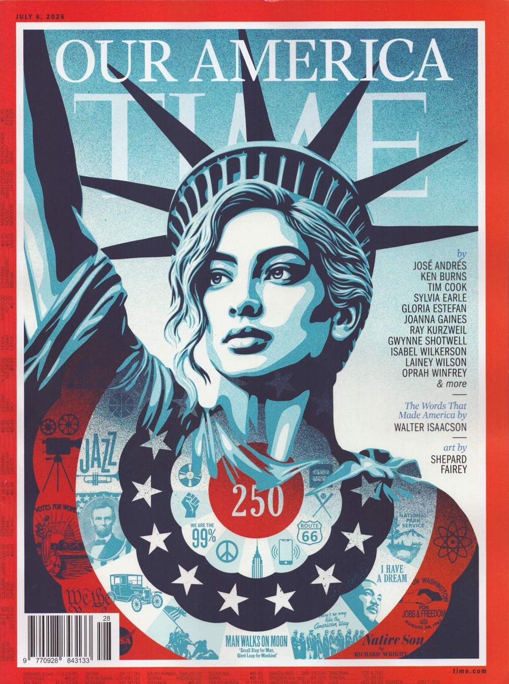 Time Magazin USA 2026-28 José Andrés Ken Burns Tim Cook Sylvia Earle Gloria Estefan