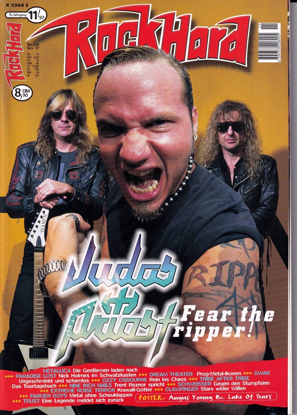 Rock Hard Magazin Deutschland 1997-11 Judas Priest Tim 'Ripper' Owens K.K. Downing Glenn Tipton Metallica