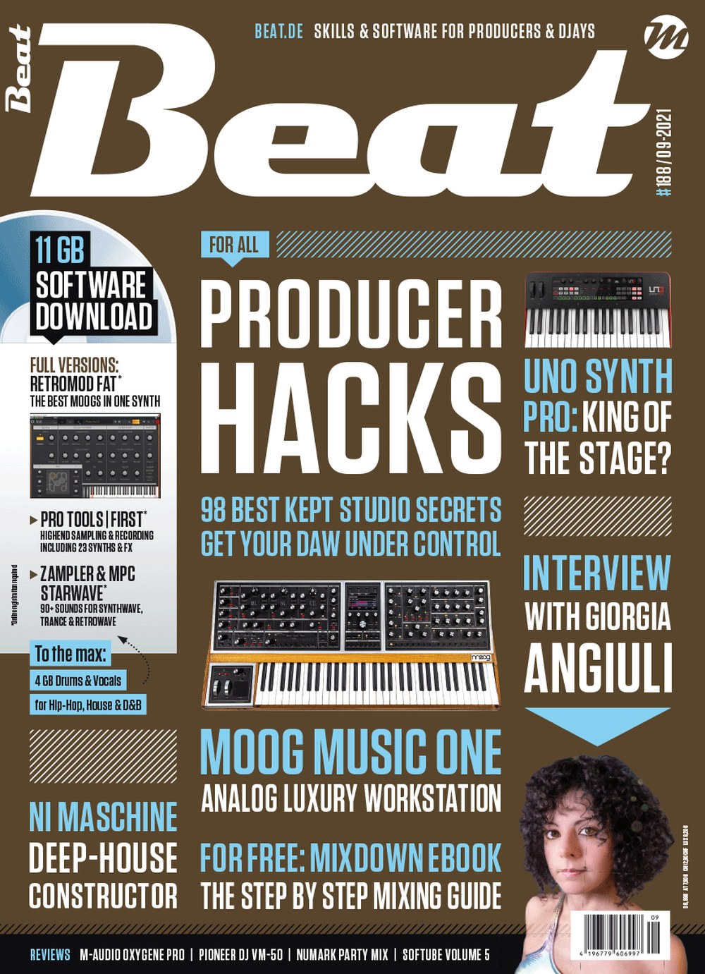 Beat English Magazin Deutschland 2021-09 Giorgia Angiuli Moog Music Native Instruments