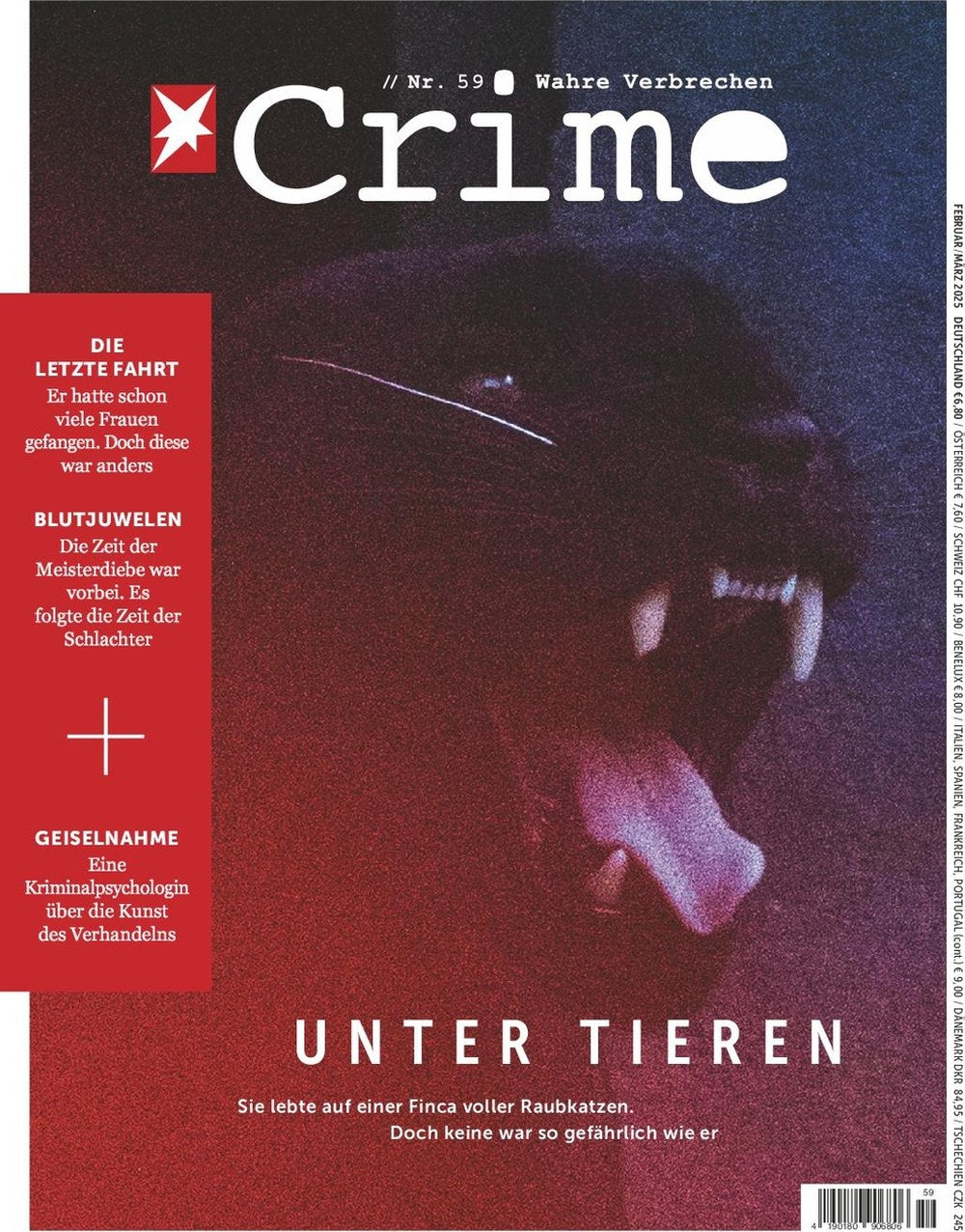 Stern Crime Magazin Deutschland 2025-59 Kriminalpsychologie Raubkatzen Verbrechen