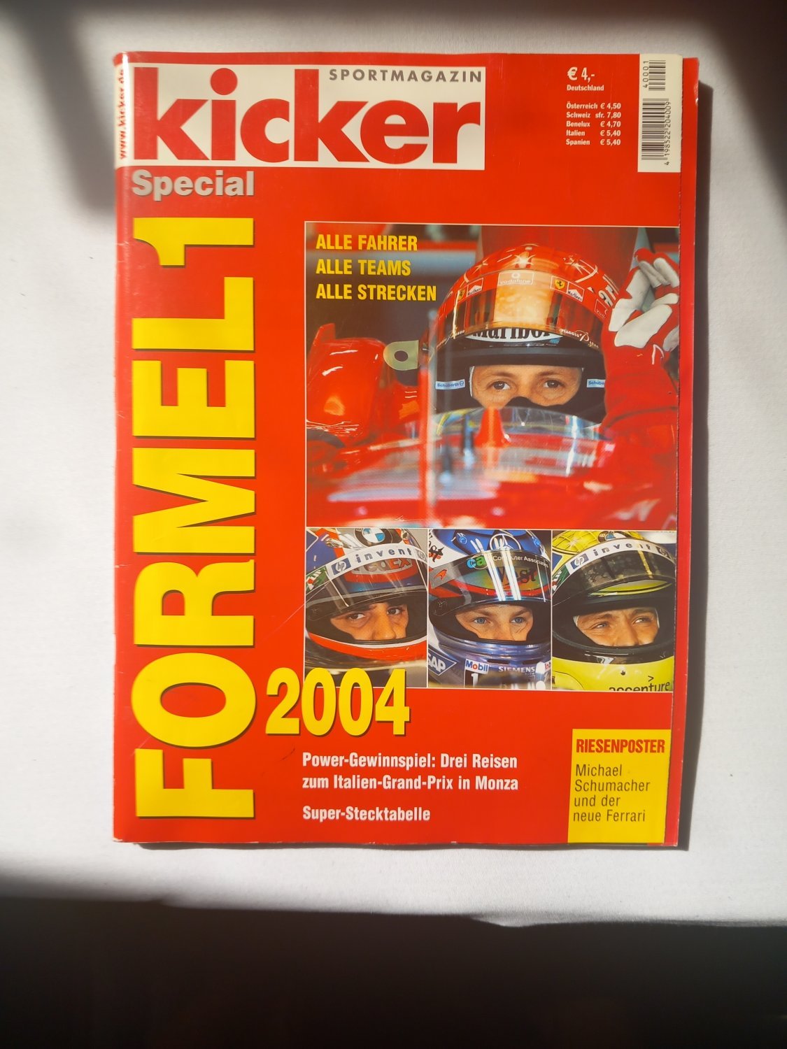 Kicker Sonderheft Lehti Saksa 2003-04 – Michael Schumacher – Alkuperäinen painos