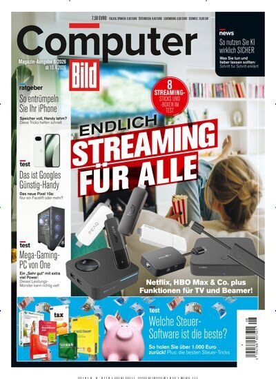 Computer Bild Magazin Deutschland 2026-08 Streaming Streaming-Sticks Netflix