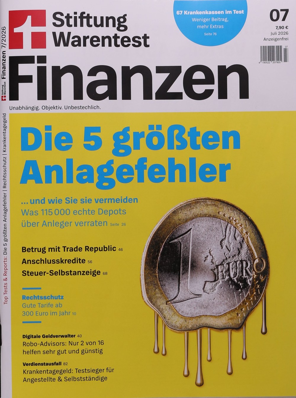Finanztest Magazin Deutschland 2026-07 Finanzen Geldanlage Anlagefehler
