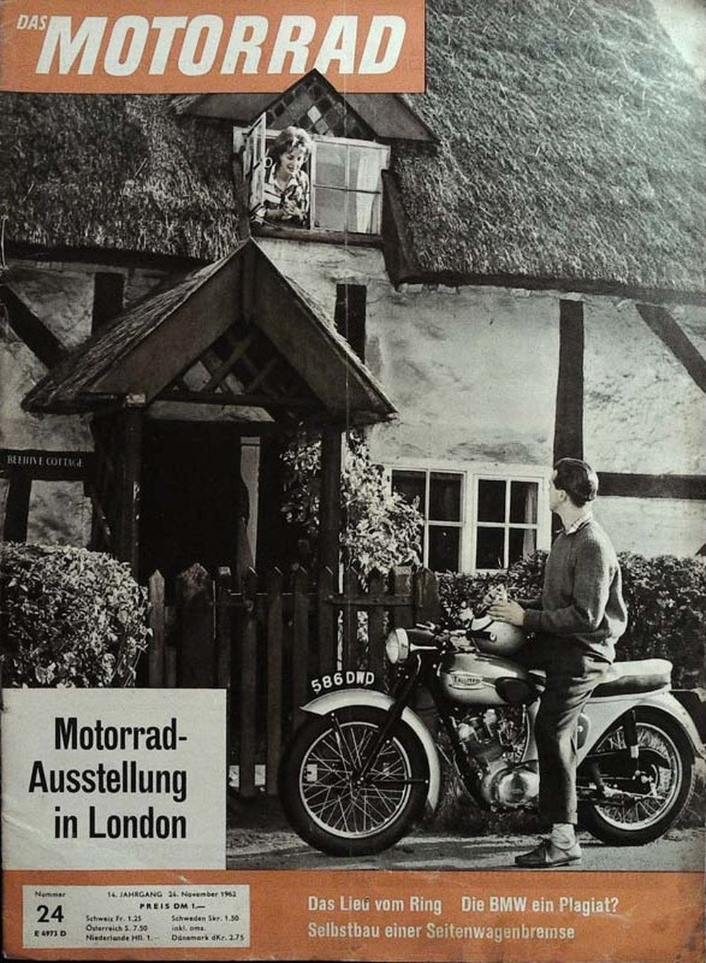 Das Motorrad + Der Roller Magazin Deutschland 1962-24 Motorrad-Ausstellung London BMW