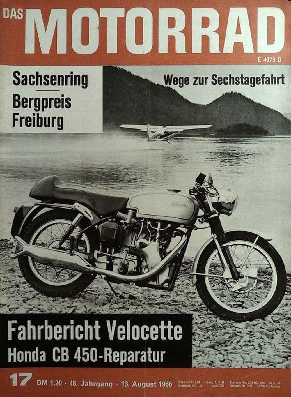 Das Motorrad + Der Roller Magazin Deutschland 1966-17 Motorrad Sachsenring Bergpreis