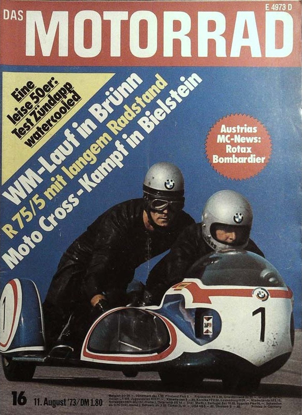 Das Motorrad + Der Roller Magazin Deutschland 1973-16 Rotax Bombardier