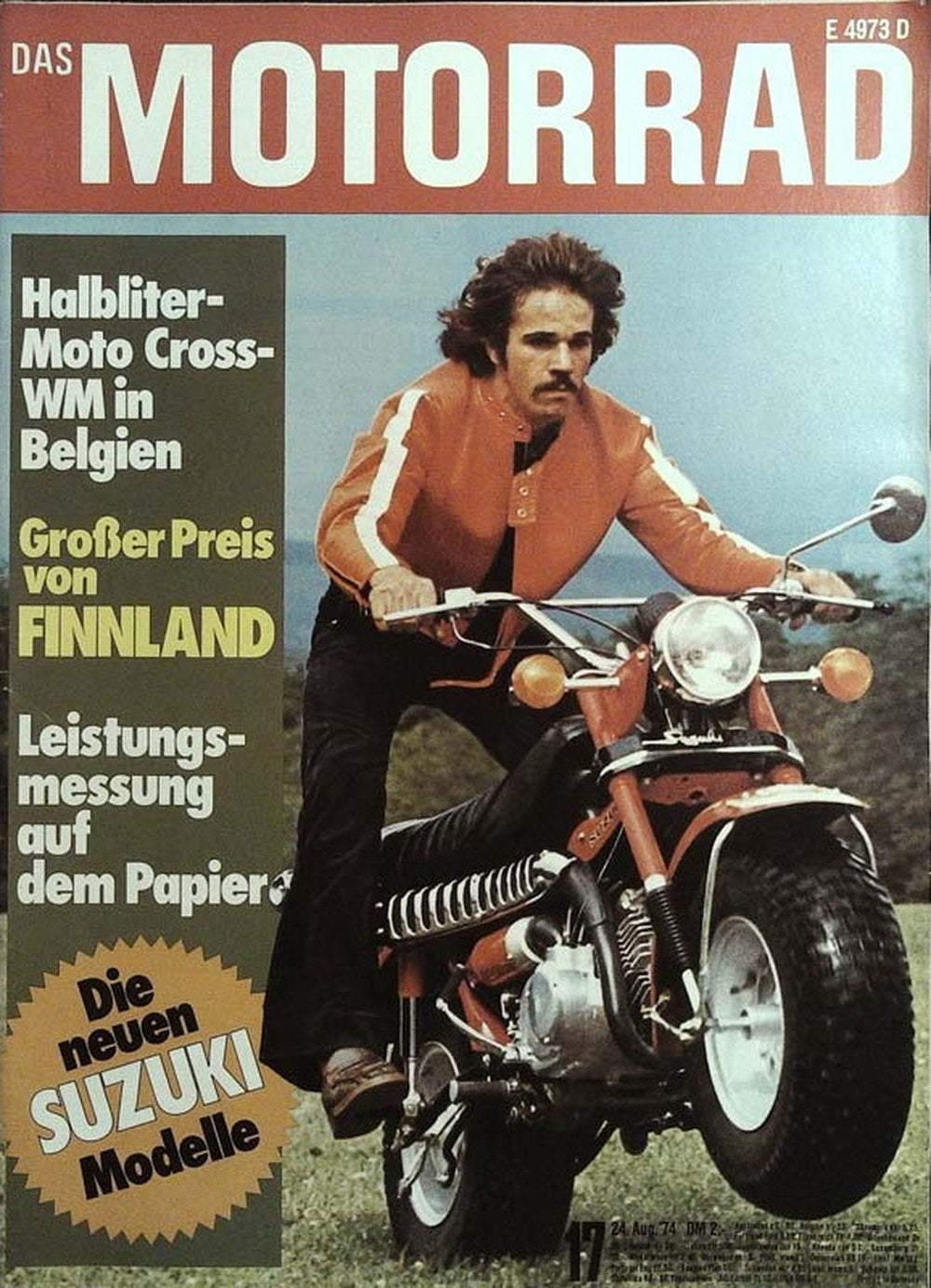 Das Motorrad + Der Roller Magazin Deutschland 1974-17 Suzuki