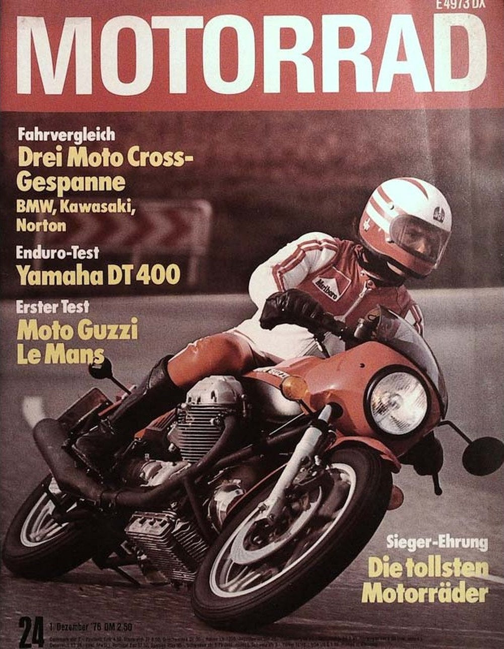 Das Motorrad + Der Roller Magazin Deutschland 1976-24 BMW Kawasaki Norton Yamaha Moto Guzzi