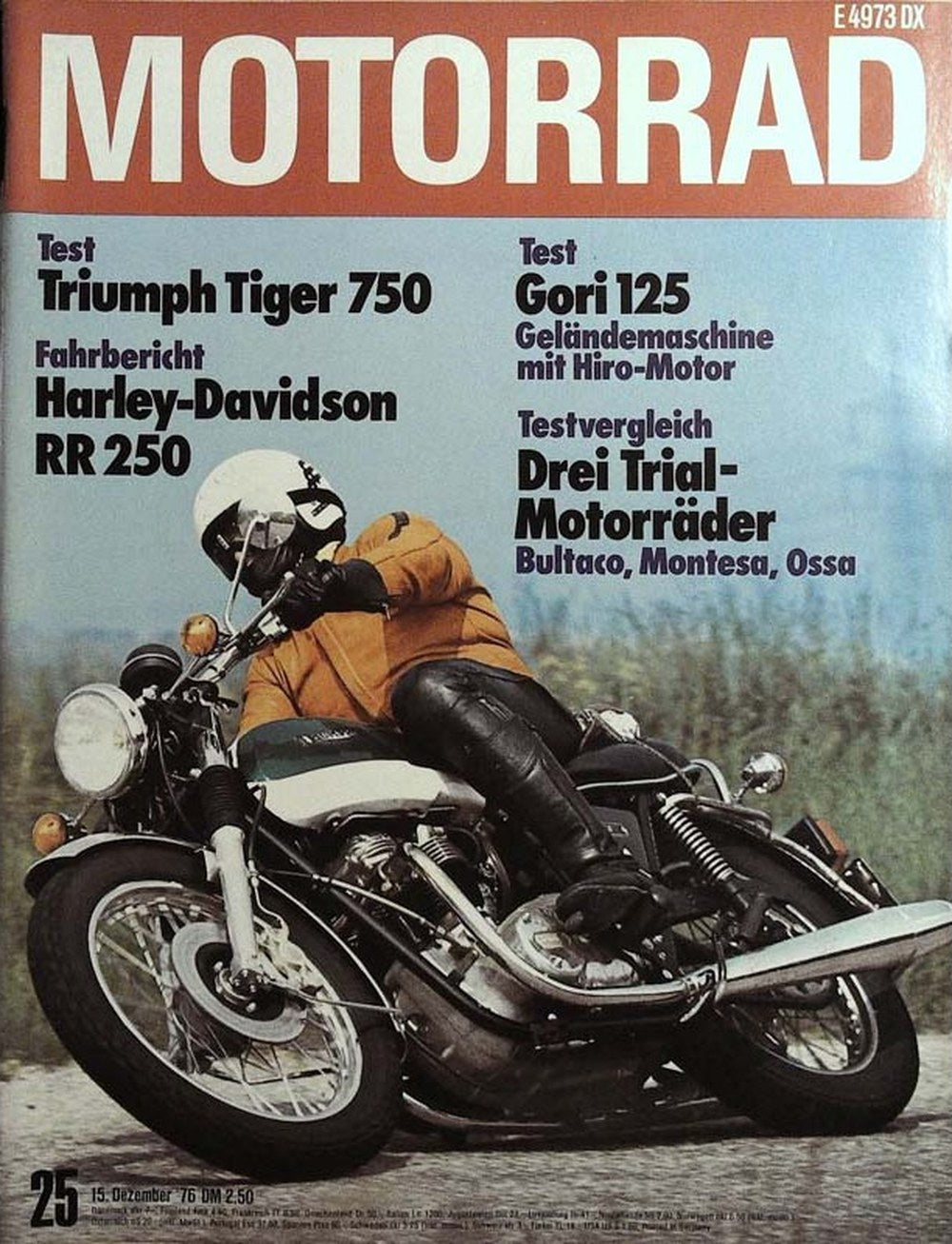 Das Motorrad + Der Roller Magazin Deutschland 1976-25 Bultaco Montesa Ossa