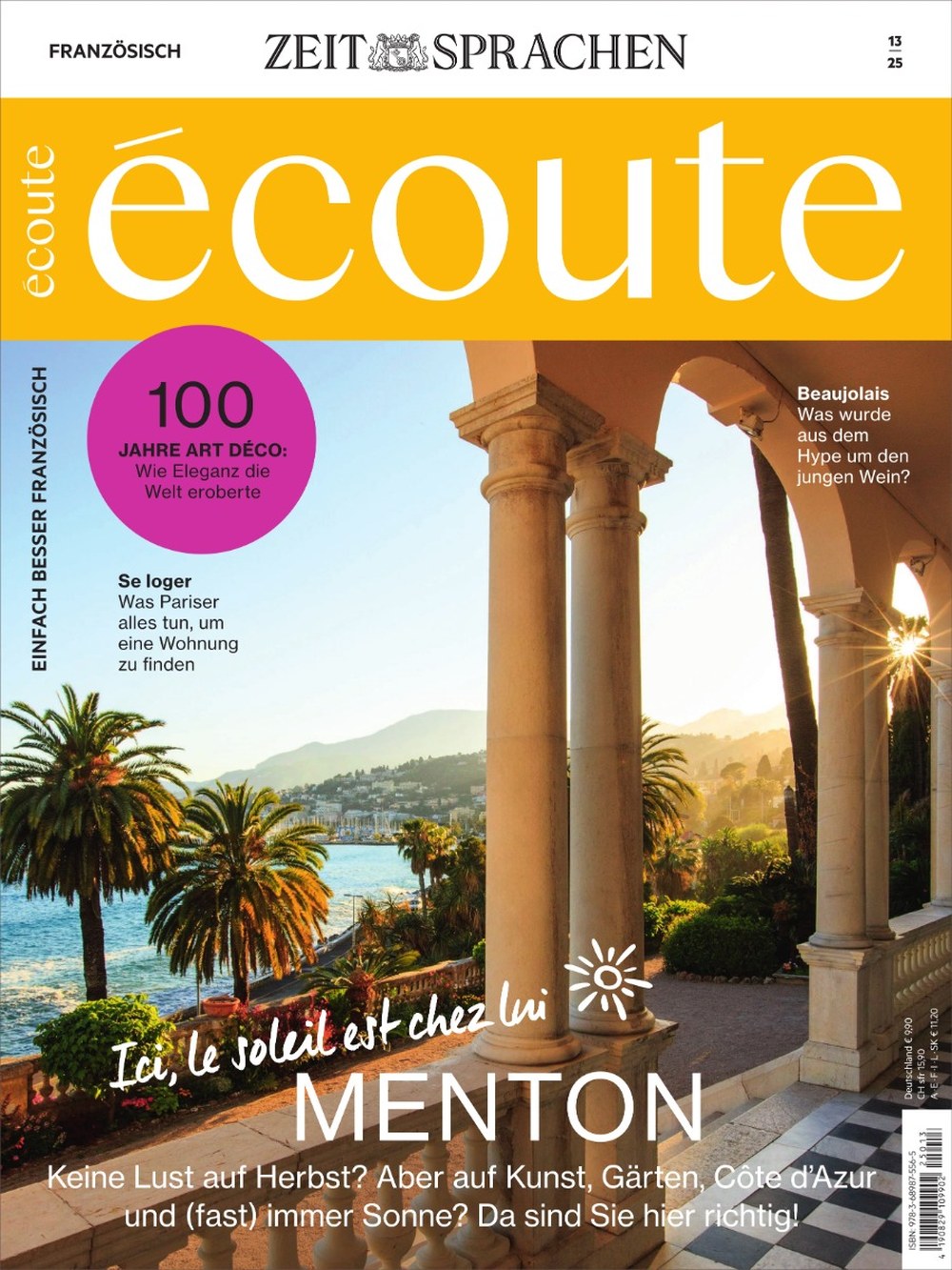 Ecoute Magazin Deutschland 2025-13 Menton Côte D'Azur Reiseziel