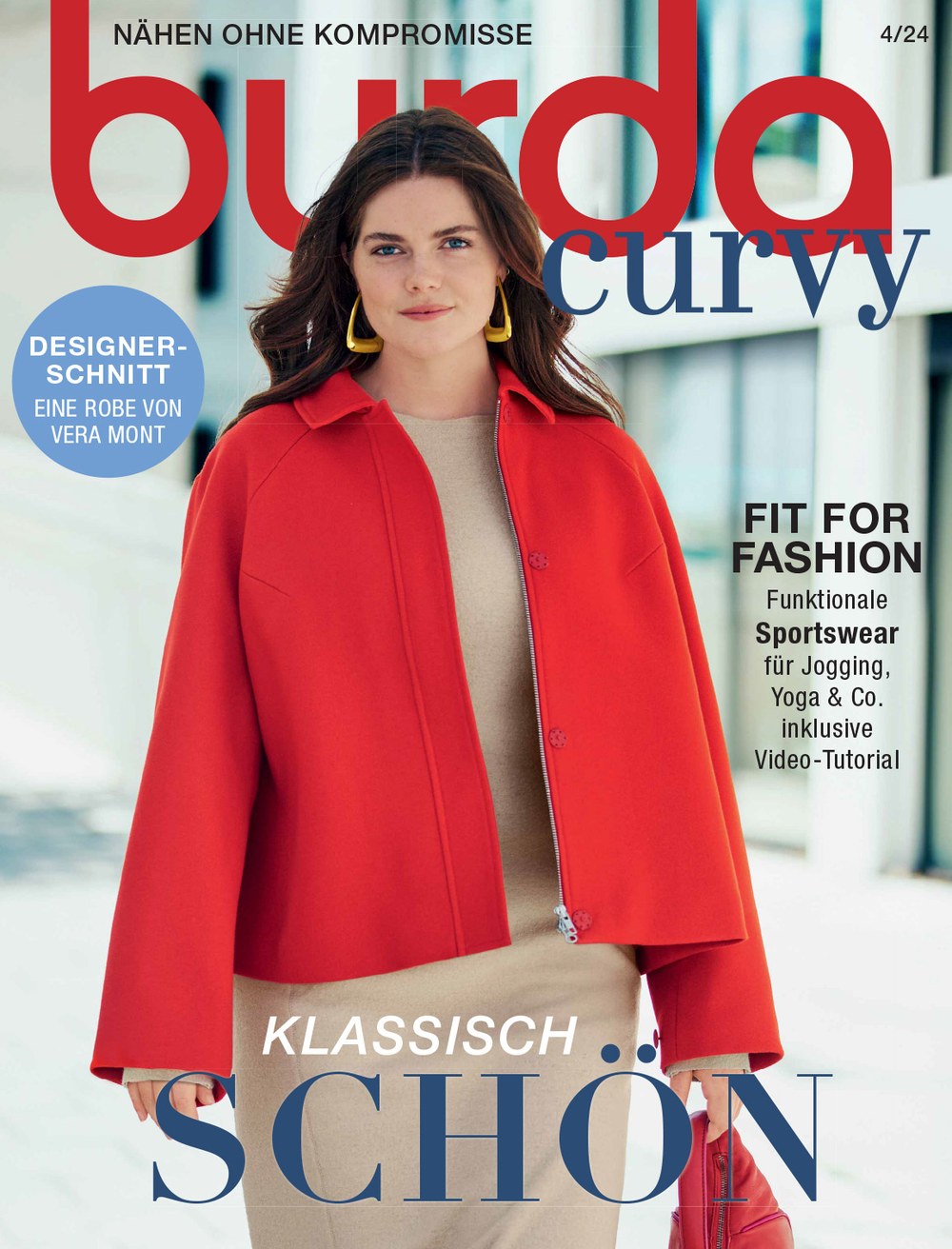 Burda Curvy Magazin Deutschland 2024-04 Plus-Size-Mode Sportswear Yoga