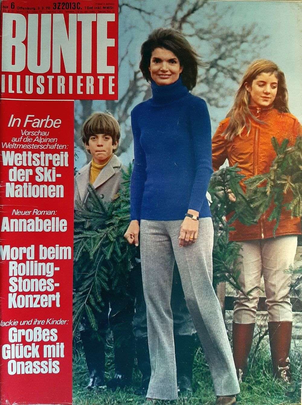 Bunte Magazin Deutschland 1970-06 Jackie Kennedy Onassis John F. Kennedy Jr. Caroline Kennedy The Rolling Stones