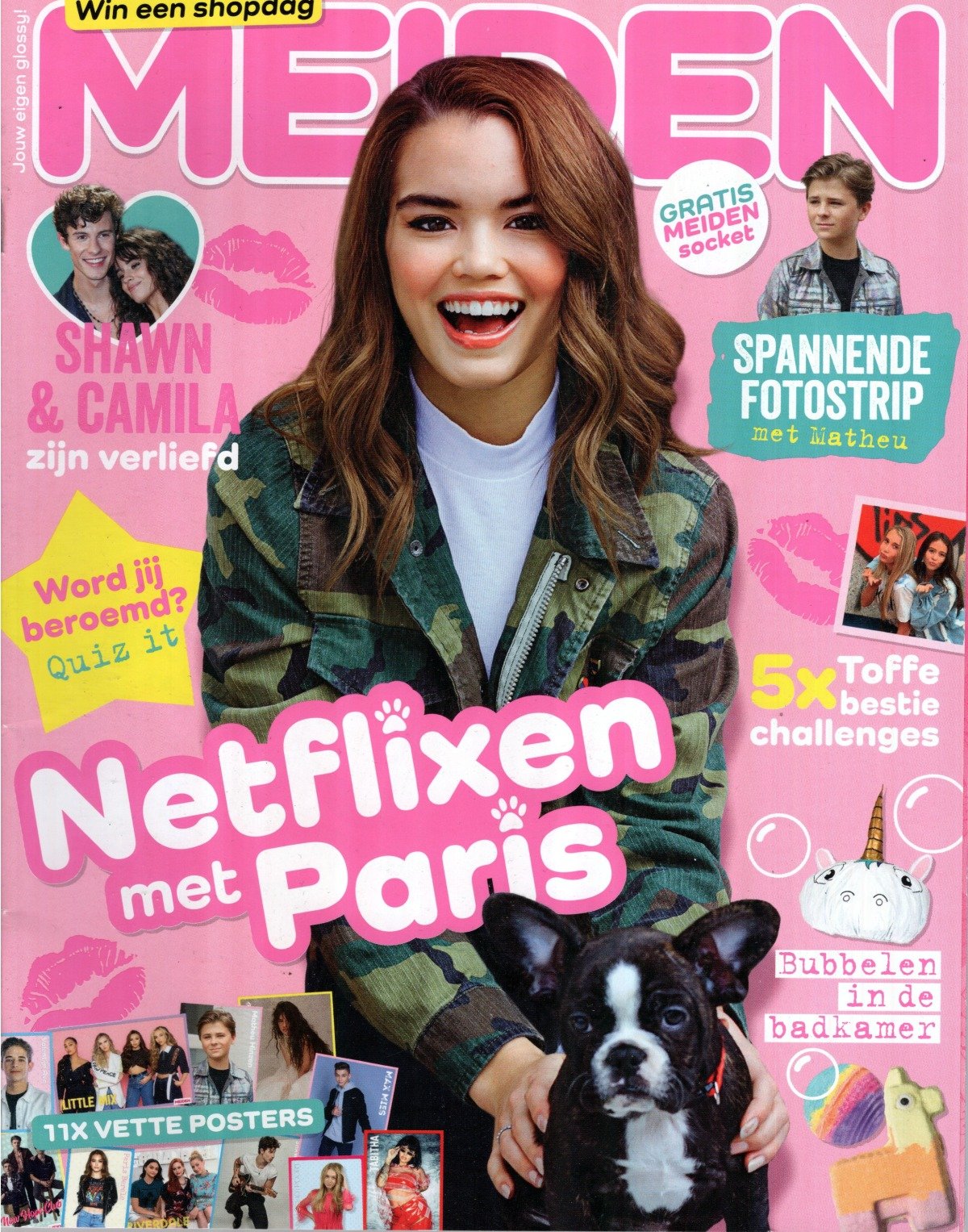 Meiden Magazin Niederlande 2019-11 Paris Jackson + Poster