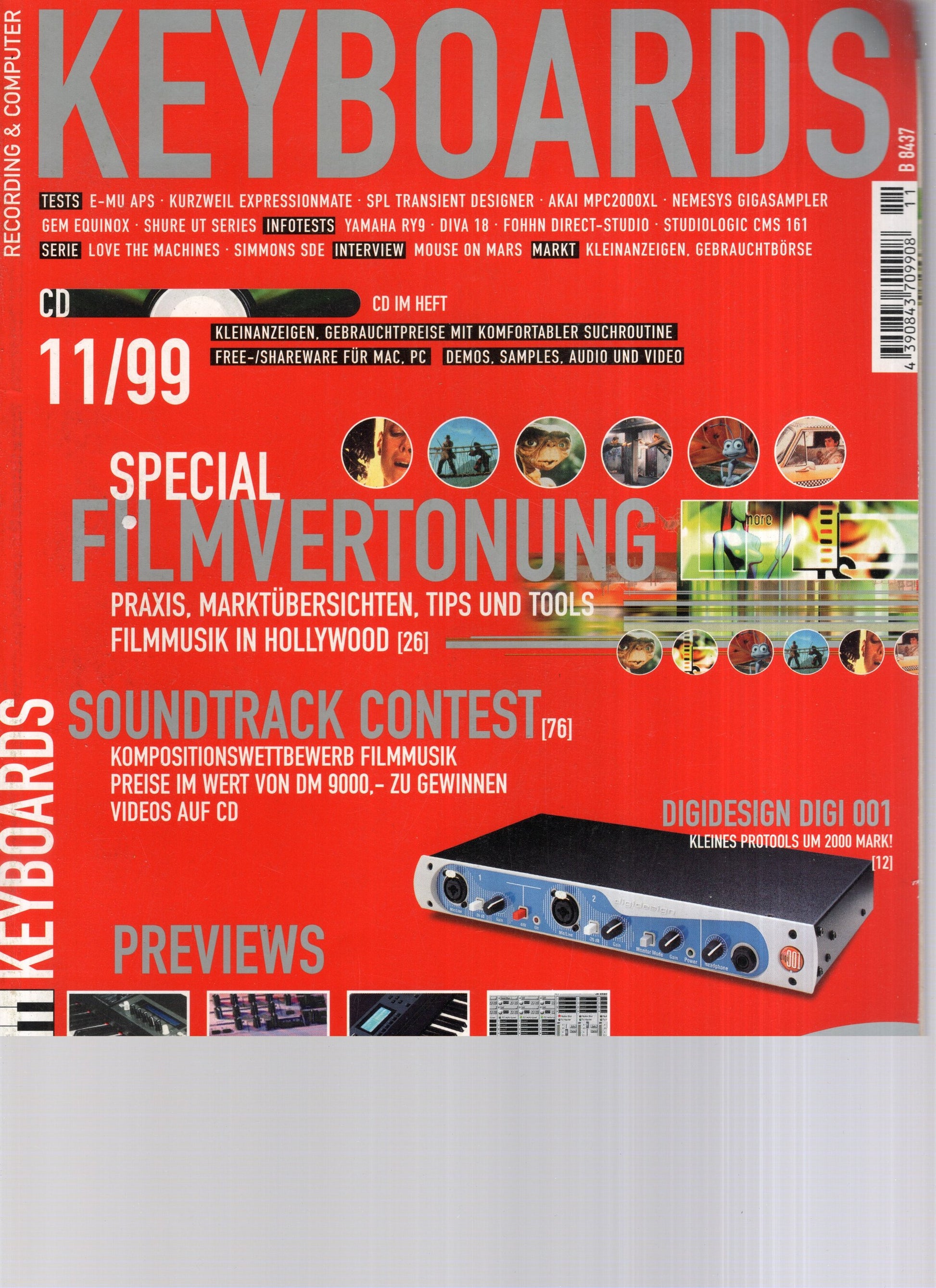 Keyboards Magazin Deutschland 1999-11 Mouse On Mars