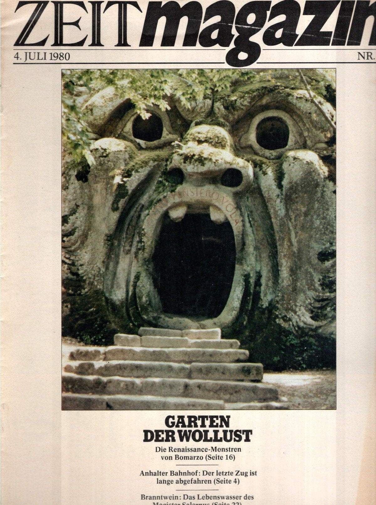 Zeit Magazin Deutschland 1980-28 Garten Wollust Renaissance