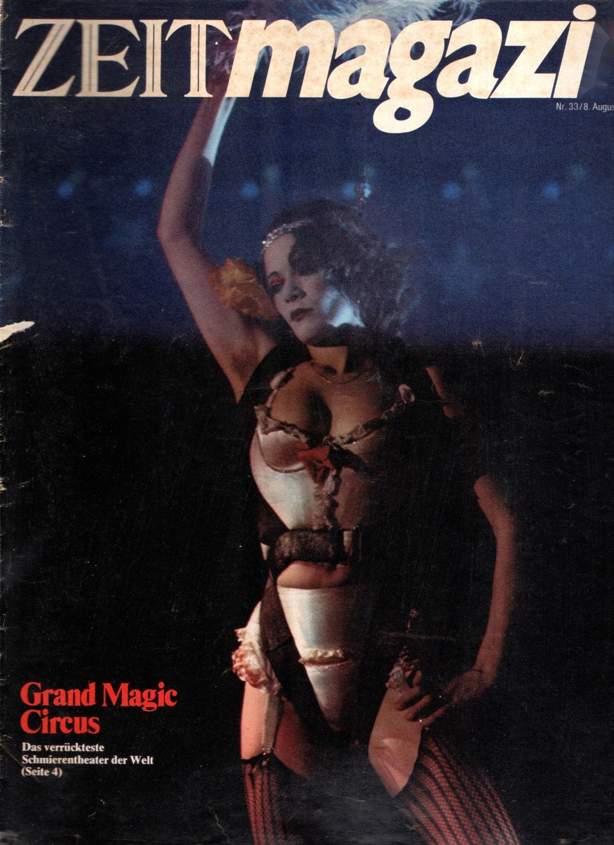 Zeit Magazin Deutschland 1975-33 Grand Magic Circus Schmierentheater Varieté