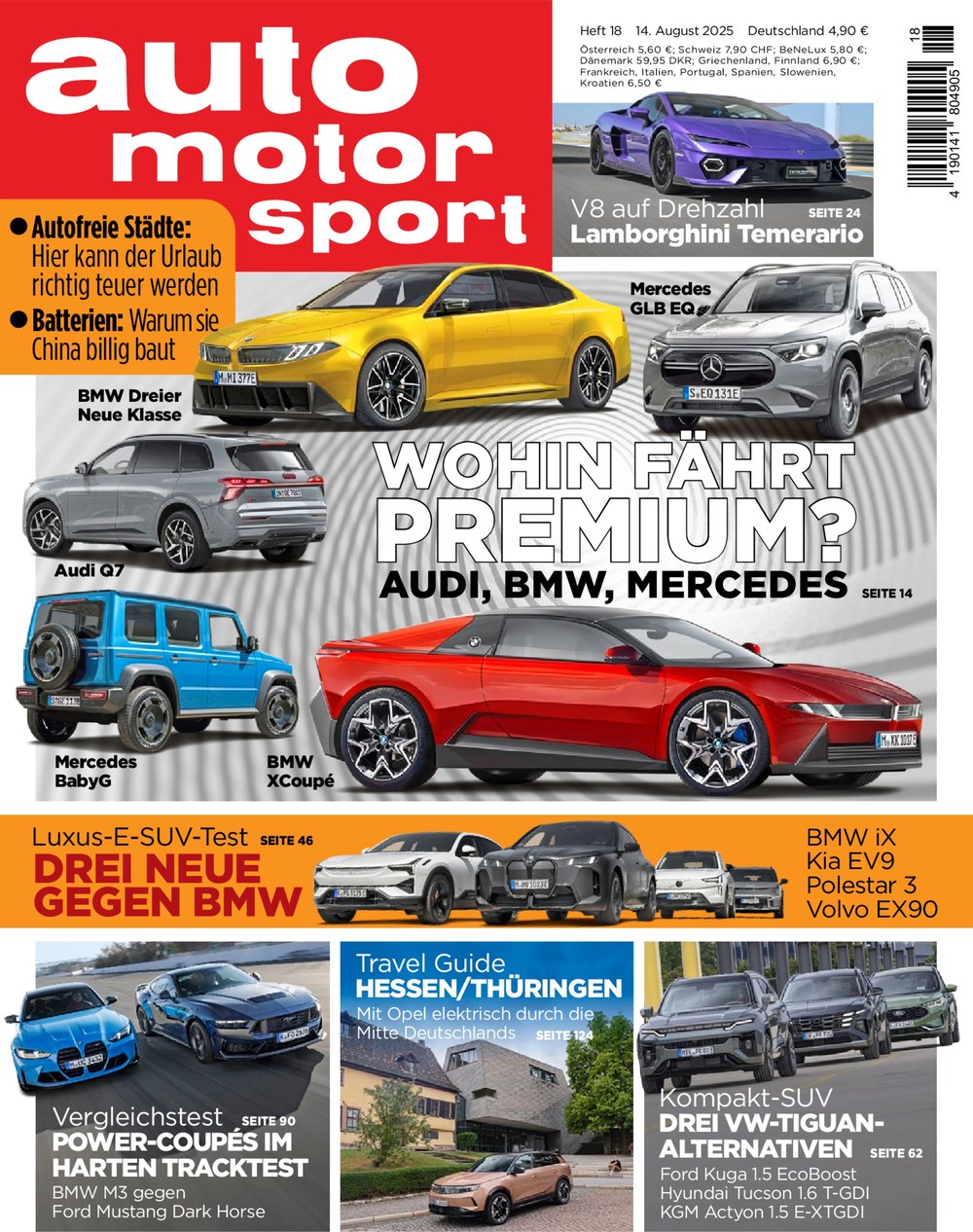 Auto Motor Und Sport Magazin Deutschland 2025-18 Audi BMW Mercedes