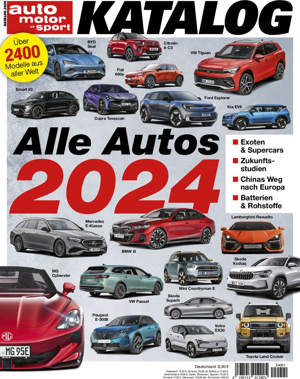 Auto Motor Und Sport Magazin Deutschland 2024-01 Autokatalog 2024 Neuwagen-Übersicht Exoten
