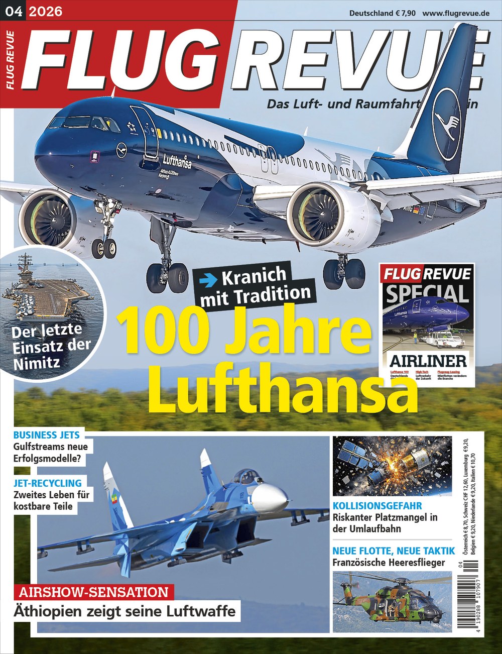 Flug Revue Magazin Deutschland 2026-04 Lufthansa 100 Jahre Lufthansa Jubiläum