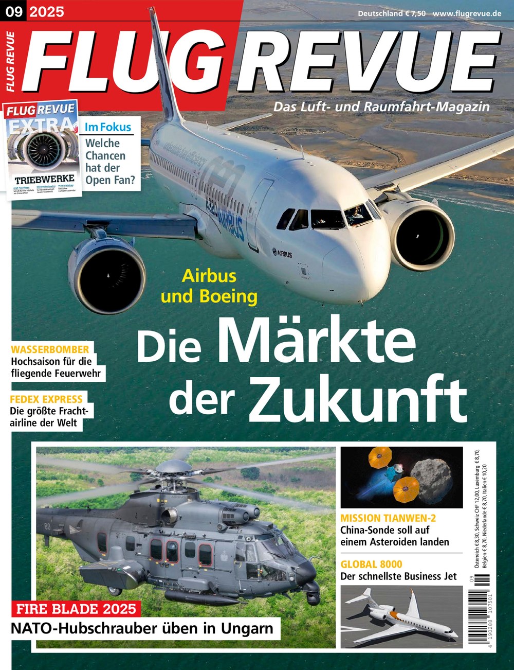 Flug Revue Magazin Deutschland 2025-09 Airbus Boeing Luftfahrtmarkt