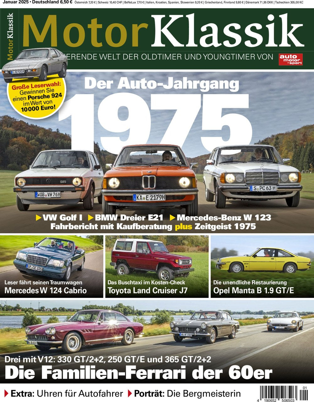 Motor Klassik Magazine Allemagne 2025-01 Édition originale