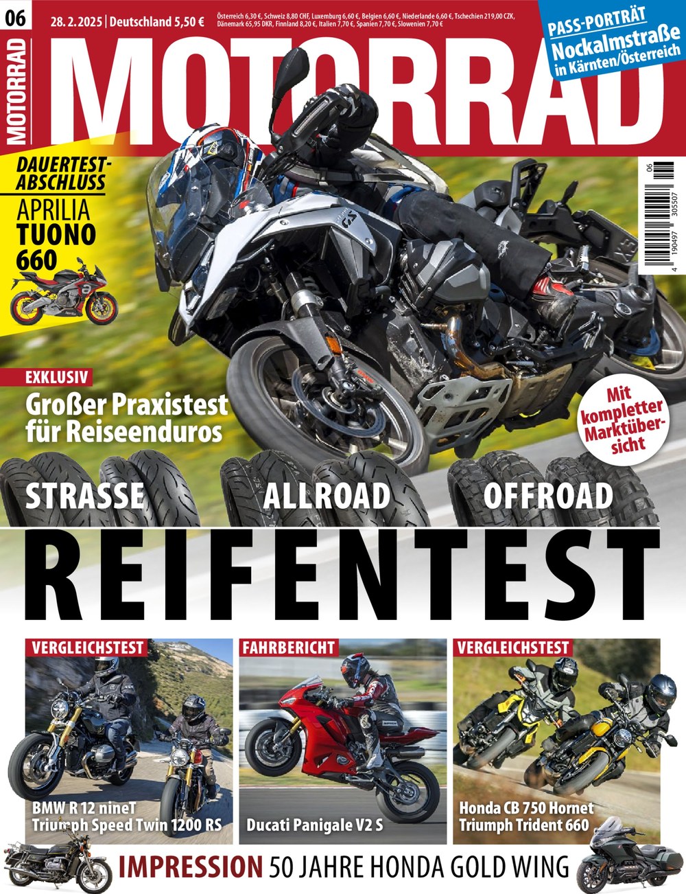 Motorrad Magazin Deutschland 2025-06 Reifentest Straße Allroad